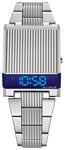 Bulova 96C139 Archive Series Computron Blue LED / Silver Watch