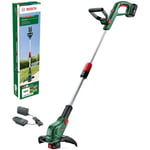 Bosch Cordless Grass Trimmer UniversalGrassCut 18V-26-500 (for Grass Cutting and Edge Trimming; Charging Time: 65 mins; Cutting Diameter: 26 cm; 18 Volt System; with Battery and Charger)