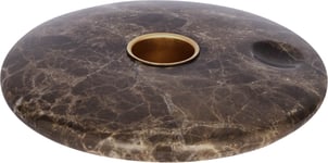 Uyuni Chamber Ljusstake Marmor 11,6x2cm Brun