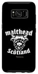 Coque pour Galaxy S8 Whisky Highland Cow Lettrage Malthead Scotch Whisky