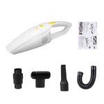 Car Vacuum Cleaner Handheld High Power Mini 120W Portable Super Suction 12V Wet and Dry Dual Use Auto Vacuum Aspirateur Cleaning Tool,White