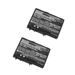 NDSL Rechargeable Li-ion Battery Pack 2 Replacement, for Nintendo DS Lite Handheld Game Console, Model: USG-003 3.7V 1000mAh 3.7Wh Batteries 2PCS Original Repair Spare Parts