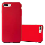 cadorabo Coque pour Apple iPhone 8 Plus / 7 Plus / 7S Plus en Metallic Rouge - Housse Protection Rigide en Plastique Dur avec Anti-Choc et Anti-Rayures - Ultra Slim Fin Hard Case Cover Bumper