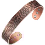 Koppararmband för Män Ultrastarkt Magnetiskt Armband Rent Koppararmband (Koppar)