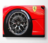 Ferrari F340 Wheel Canvas Print Wall Art - Medium 20 x 32 Inches