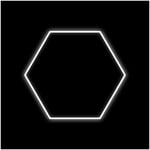 Hexagon-belysning Dr Dirt Garage Sky Gen2, Single Hexagon, 105 x 115 cm