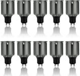 10 Pack,AJH GU10 10W LED Light Bulbs Cool White 6000K Long Neck Barrel Non-Dimmable,LED Spot Bulb Spotlight,800lm,90W Halogen Bulb Equivalent