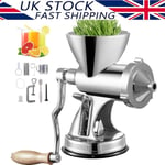 Manual Wheatgrass Juicer Wheat Grass Grinder Extractor w/ Desktop Clamp Base New