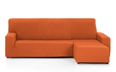 Martina Home Tunez Housse pour canapé avec Chaise Longue 32 x 17 x 42 cm Bras Droit Court (vu de Face) 32x17x42 cm Orange