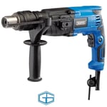 DRAPER SDS AND HSS HAMMER DRILL WITH BITS 750W 230V 2 SPEEDS, STOCK NO: 21018