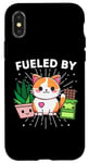 iPhone X/XS Cat Happiness Fueled By Plants Chocolate CatFunny Kawaii Case