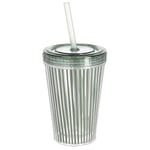 Clas Ohlson Mugg med sugrör och lock 30 cl