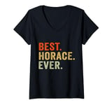 Womens Cute Best Horace Ever Name Horace Personalized V-Neck T-Shirt