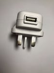 White Foscam 5.0V 1.5A UK USB Mains Switching Adapter Plug GQ07-050150-AB