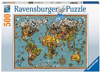 Ravensburger - Puzzle Adulte - Puzzle 500 p - Mappemonde de papillons - 15043
