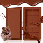 Chokladform i Silikon, Djup, 2-pack, Chokladform Dubai, Icke-klibbiga formar, BPA-fria, Djup Chokladform, Dubai Choc