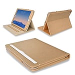 MOFRED® Brown & Tan Apple iPad Air 2 (Launched 2014) Leather Case-Voted #1 Best iPad Case by"The Daily Telegraph" (iPad Models A1566 A1567)