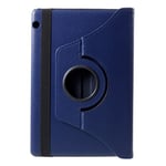 Litchi Skin Fodral till Huawei MediaPad T5 10 - Mörkblå