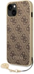 "GUHCP15MGF4GBR 4G Charms Collection iPhone 15 Plus" Brown