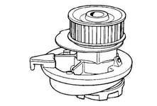 Vattenpump Airtex - Opel - Astra, Vectra, Kadett, Ascona, Omega, Frontera, Calibra. Daewoo - Espero