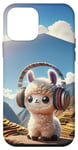 iPhone 12 mini Kawaii Llama Headphones: The Llama's Playlist Case