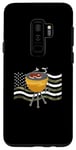 Coque pour Galaxy S9+ BBQ Grill Drapeau Américain Barbecue 4 juillet Grilling US