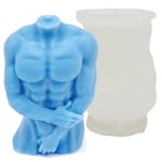 Kristinas Pyssel och Hobby Silikonform Ljusformar - Manlig Torso H: 10 cm