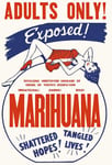 AD49 Vintage Marihuana Marijuana Anti Drugs Movie Film Advertisement Poster - A3 (432 x 305mm) 16.5" x 11.7"