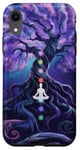 Chakra Méditation Arbre Nature Univers Éléments Coque pour iPhone XR