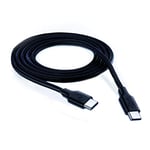 Tecnoware Câble USB Type-C de 180 cm compatible avec Ultrabook, Macbook Pro, Tablettes et tout les dispositifs avec entrée USB-C