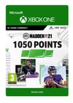 MADDEN NFL 21 - 1050 Madden Points - XBOX One,Xbox Series X,Xbox Serie