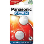 Panasonic Pack Of 2 Lithium CR2016 3V batteries Coin Cell Multi-Purpose New