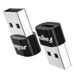 USB C Female to USB Male Adapter, 2-Pack Fasgear Type C to USB A Converter Compatible with iPhone 11 Pro Max,Airpods i-Pad 2018,Galaxy S20 Plus 20 S20+ 20+ Ultra Note 10 S9,Google Pixel 4 4a 3 3A 2 XL