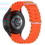 Samsung Galaxy Watch 4 40mm Sportigt Full-fit armband i silikon, orange