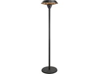 Grzejnik Targus Tunabone | Electric Standing Infrared Patio Heater | Tb2068s-01 | Patio Heater | 2000 W | Number Of Power Levels 3 | Suitable For Rooms Iki 20 M² | Juodas | Ip45