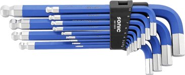 L-Nyckelsats Insex 2-19mm Med Magnet & Kula Blåa 13-Delar Sonic