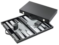 Backgammon Medium Grey imitation leather (1731)