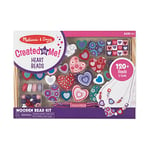 Melissa & Doug Sweet Hearts Craft Bead Set, Wooden Beads for Jewellery Making Kit, Arts and Crafts for Kids Age 5, Friendship Bracelet Making Kit for Girls or Boys, 4 Year Old Girl Gifts