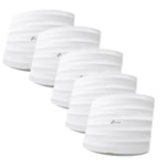 TP-Link Omada EAP245(5-PACK) access-punkter för trådlösa nätverk 1750 Mbit/s Vit Strömförsörjning via Ethernet (PoE) stöd
