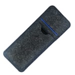 Protective cover for Nokia X30 5G dark gray blue edge Filz Sleeve + earphones