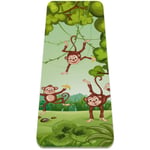 Yoga Mat - Forest animal monkey - Extra Thick Non Slip Exercise & Fitness Mat for All Types of Yoga,Pilates & Floor Workouts