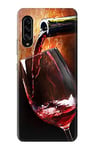 Red Wine Bottle And Glass Case Cover For Samsung Galaxy A90 5G