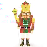 Stor jul Nötknäpparfigur med LED-lampor XXL Upplyst juldekoration