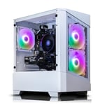 AWD-IT White Ryzen 5 3600 6 Core Nvidia GTX 1650 4GB Desktop PC for Gaming