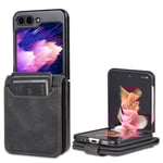 AZNS Samsung Galaxy Z Flip6 5G fodral med korthållare - Svart