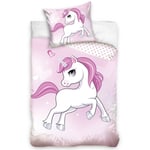 Sängkläder i bomull 90x120 + 40x60 Baby Unicorn