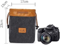 Soft Shockproof Digital Camera Case Bag Liner, SLR/Camera Case Liner Fits Compact Cameras, for Canon, Nikon, Olympus, Sony fdff,A (Color : Black, Size : Black)