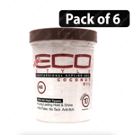Eco Style Gel Coconut Oil, 32 Ounce 946ml - Pack of 6