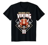 Youth This Brave Little Viking Is 11 - Cool Viking 11th Birthday T-Shirt