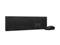 Lenovo Professional Combo - Ensemble clavier et souris - sans fil - 2.4 GHz, Bluetooth 5.1 - Français - gris - boîtier marron - CRU